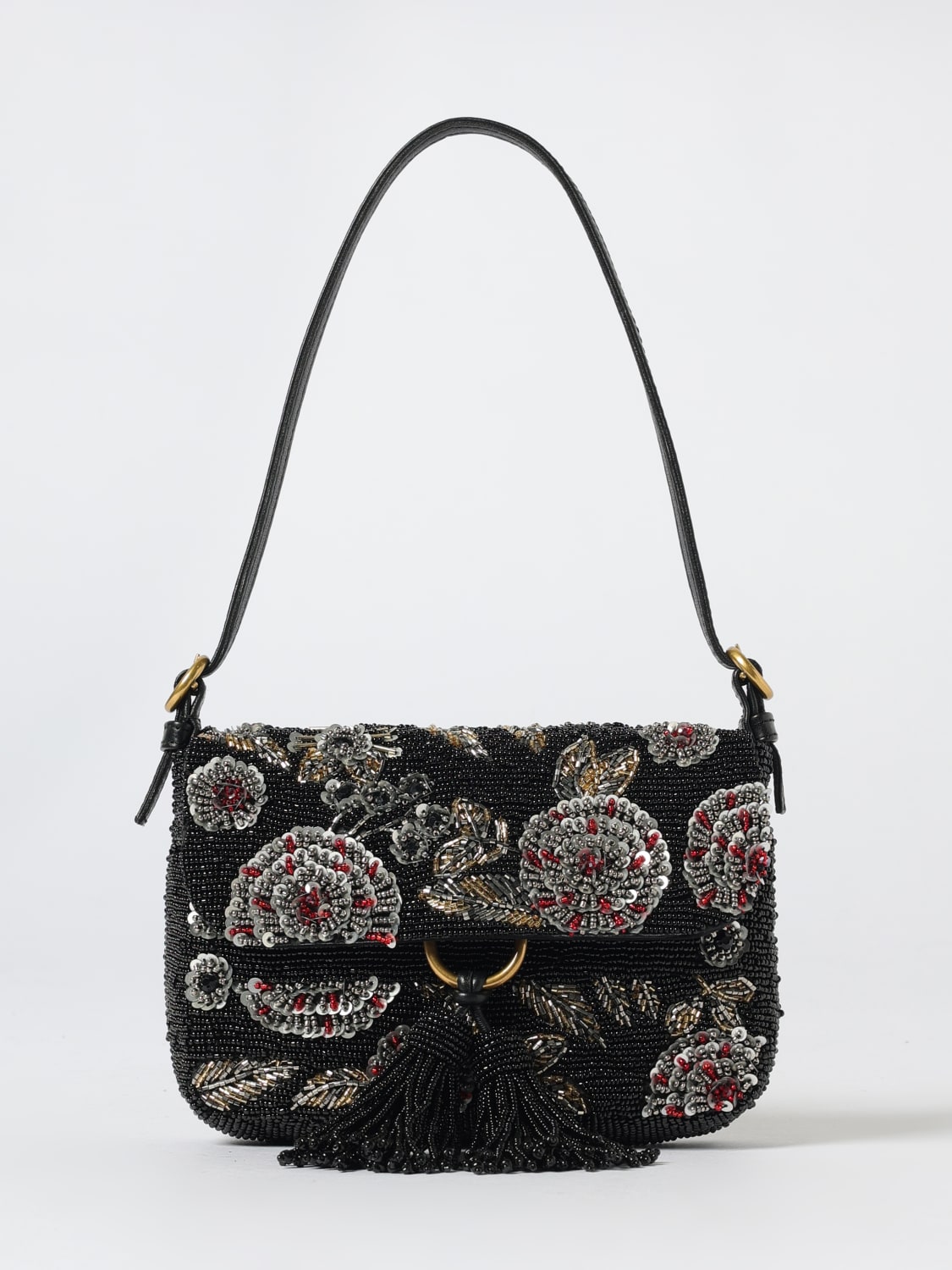 MALIPARMI SCHULTERTASCHE: Schultertasche damen Maliparmi, Schwarz 1 - Img 1