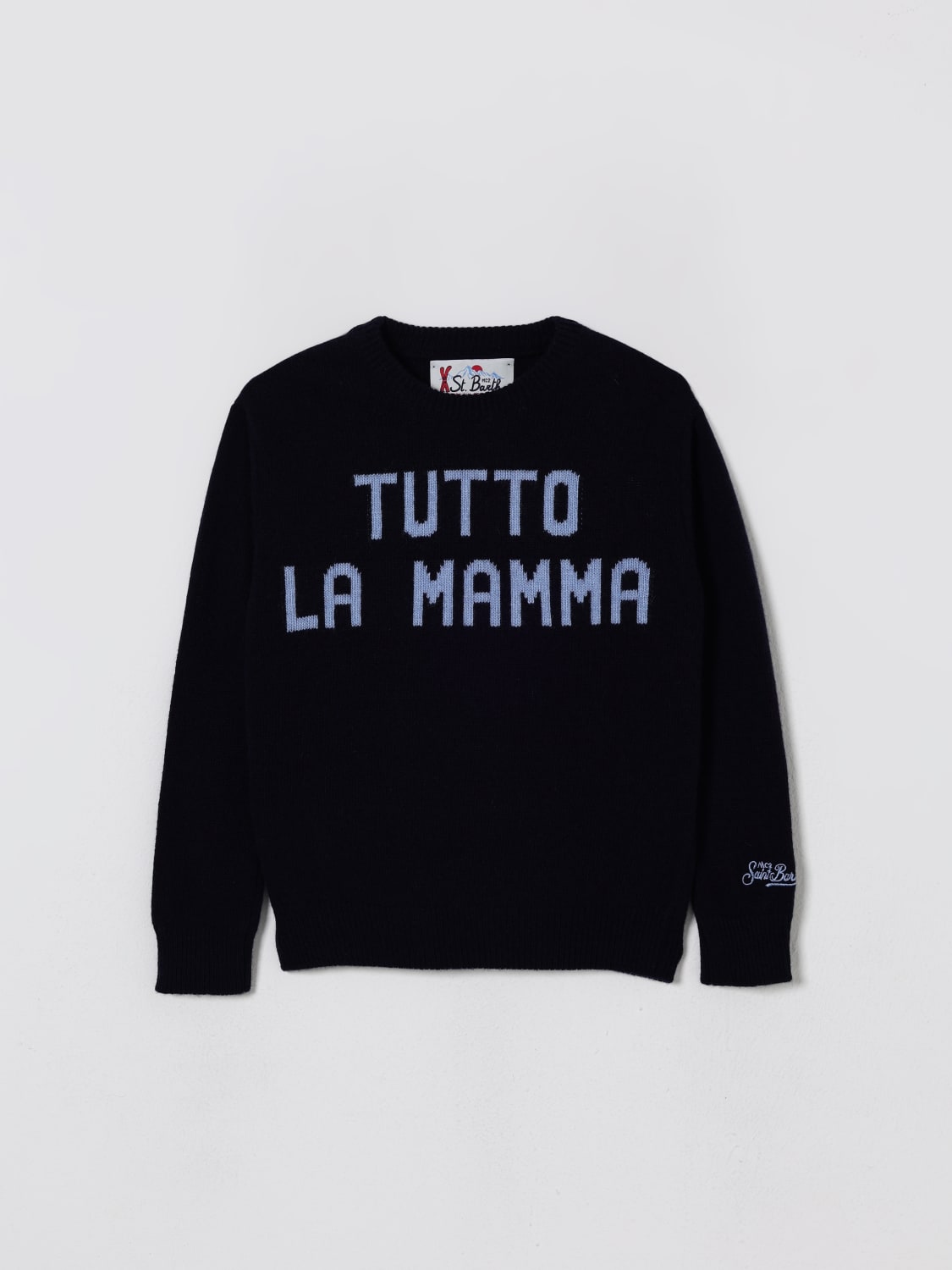 MC2 SAINT BARTH SWEATER: Sweater kids Mc2 Saint Barth, Blue - Img 1