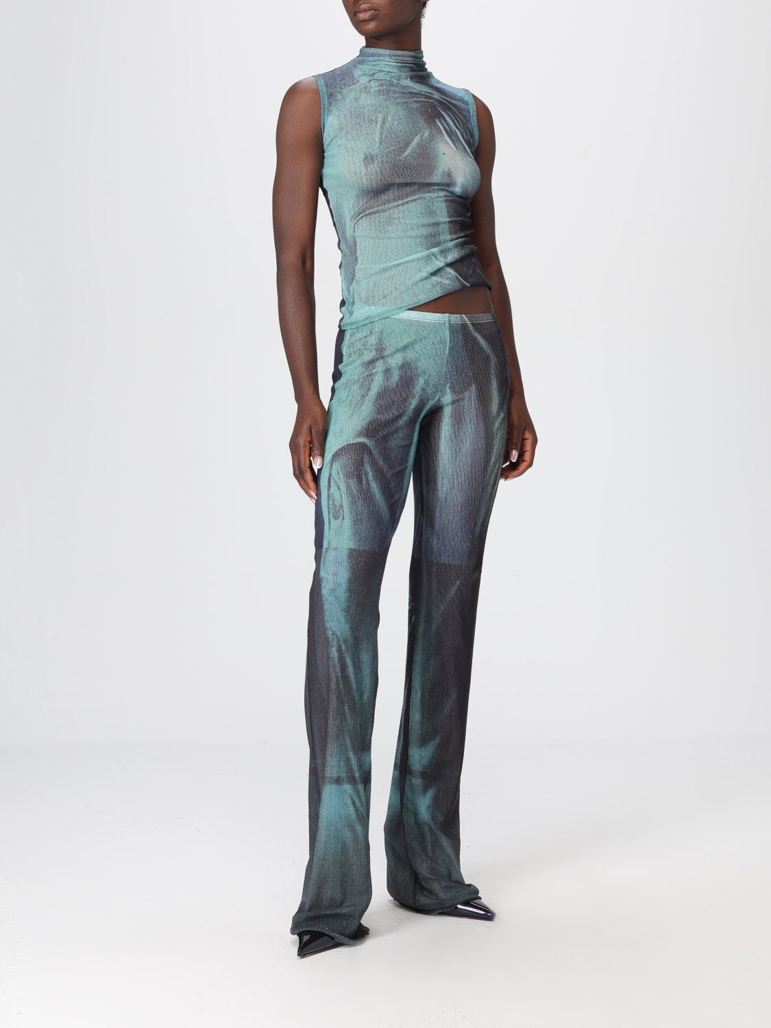 JEAN PAUL GAULTIER 上衣: 上衣 女士 Jean Paul Gaultier, 蓝色 - Img 2