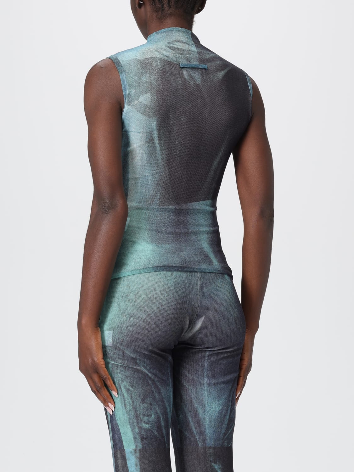 JEAN PAUL GAULTIER 上衣: 上衣 女士 Jean Paul Gaultier, 蓝色 - Img 3