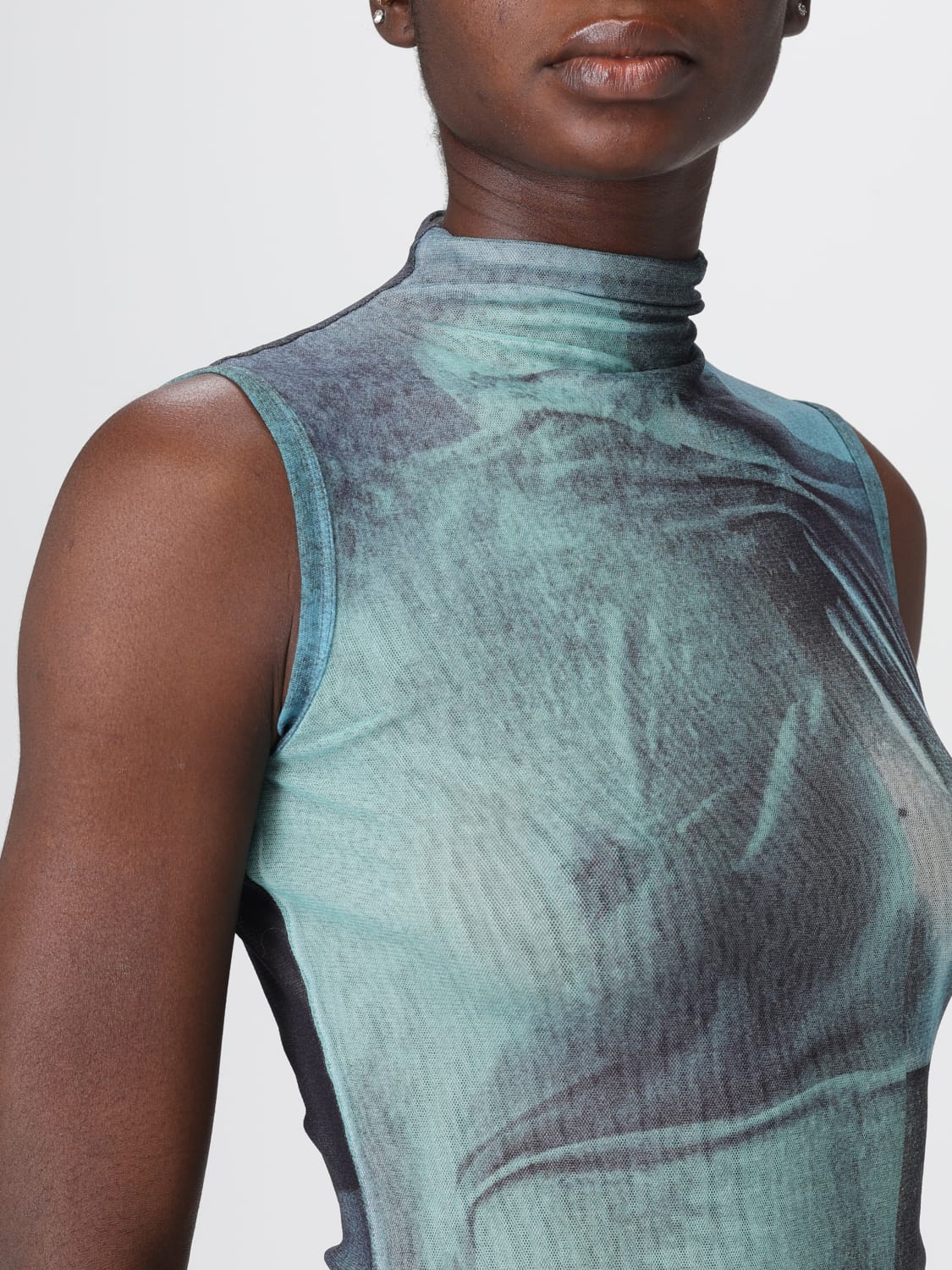 JEAN PAUL GAULTIER 上衣: 上衣 女士 Jean Paul Gaultier, 蓝色 - Img 5