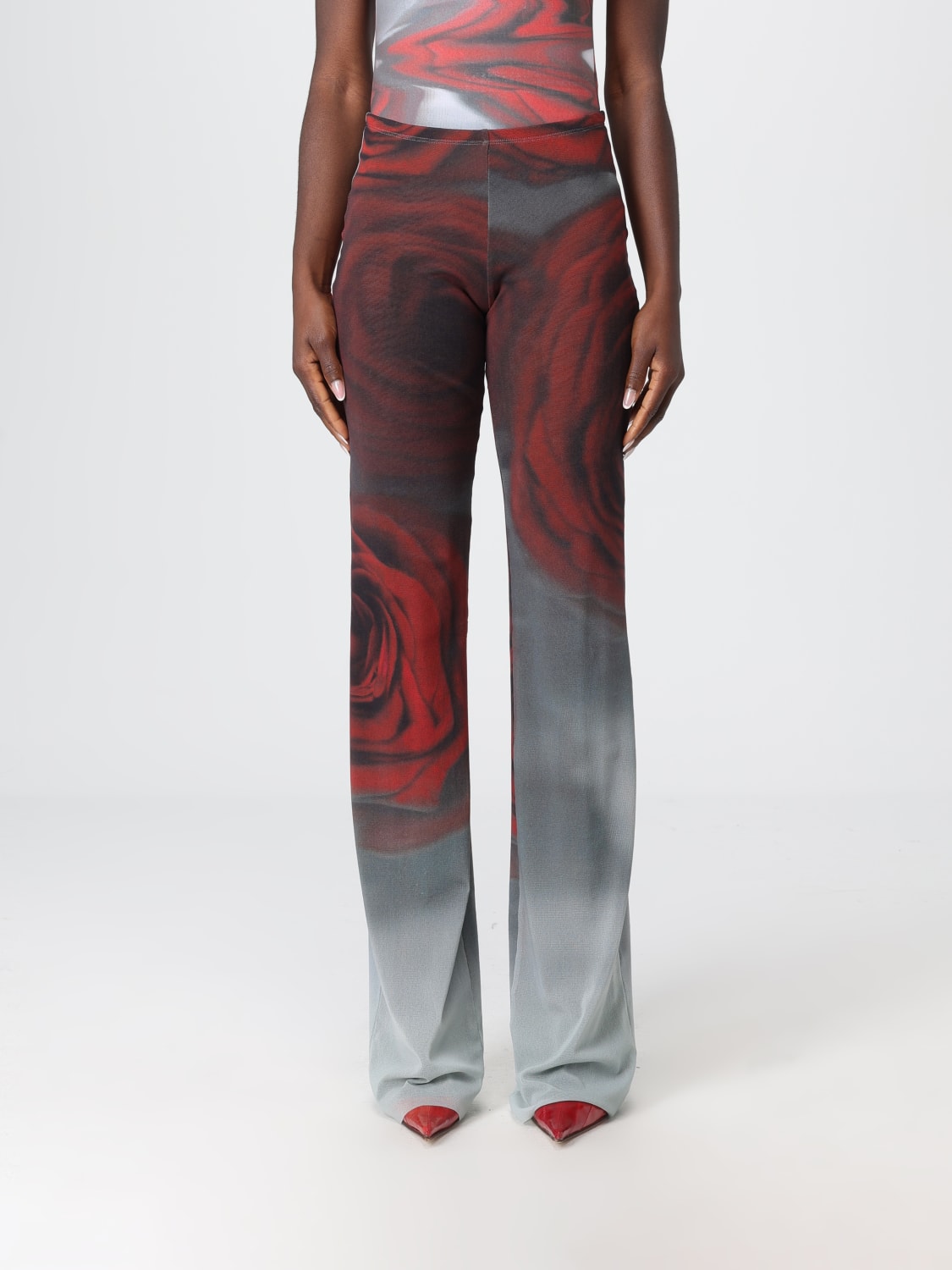 JEAN PAUL GAULTIER PANTS: Pants woman Jean Paul Gaultier, Red - Img 1