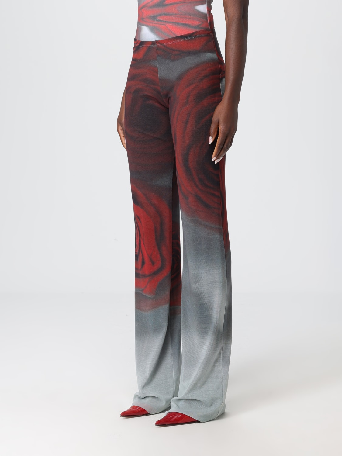 JEAN PAUL GAULTIER PANTS: Pants woman Jean Paul Gaultier, Red - Img 4
