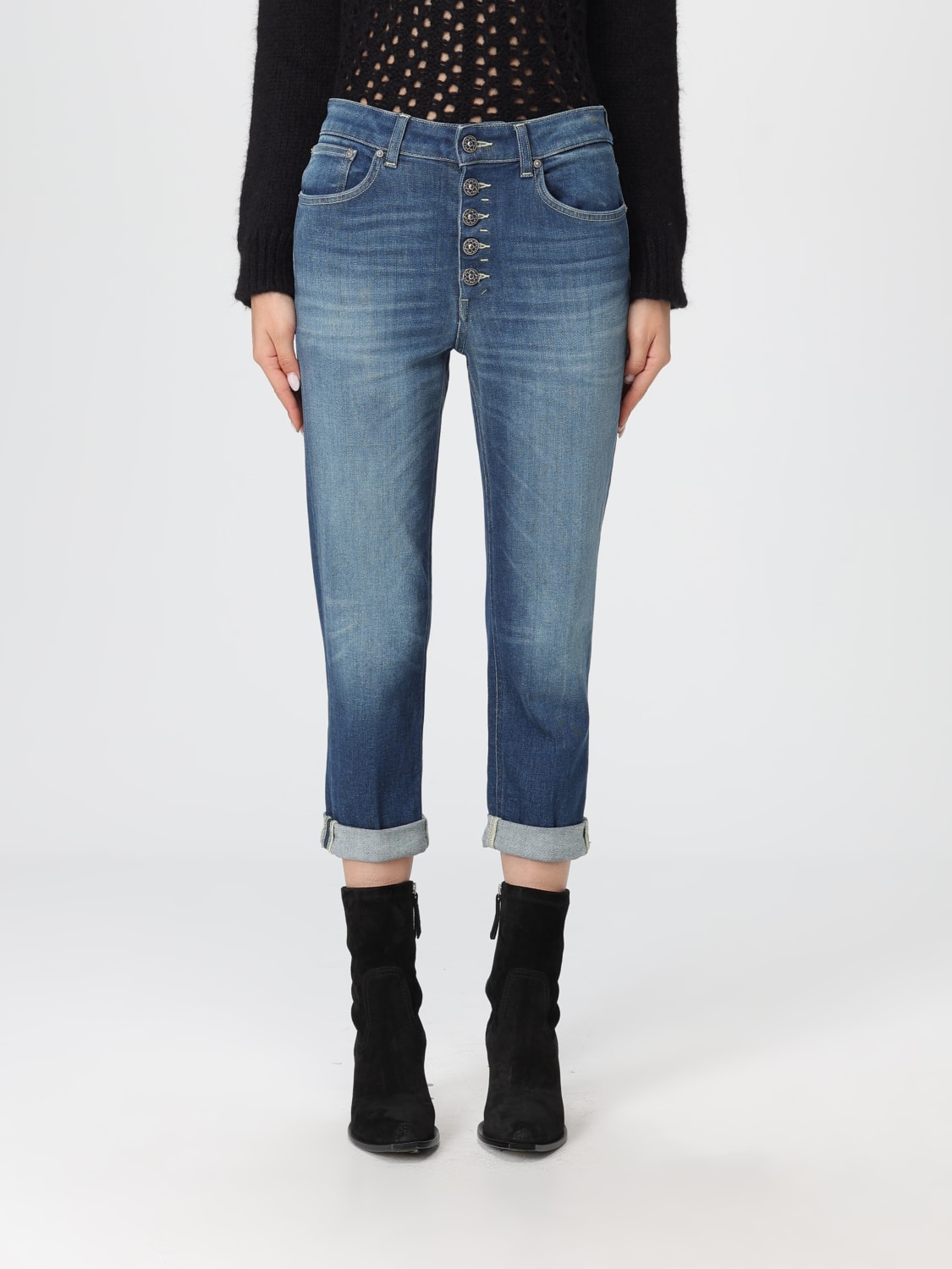 DONDUP VAQUEROS: Vaqueros mujer Dondup, Azul Oscuro - Img 1