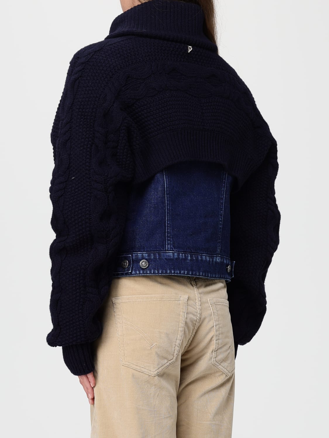 DONDUP JACKET: Blazer woman Dondup, Blue - Img 2