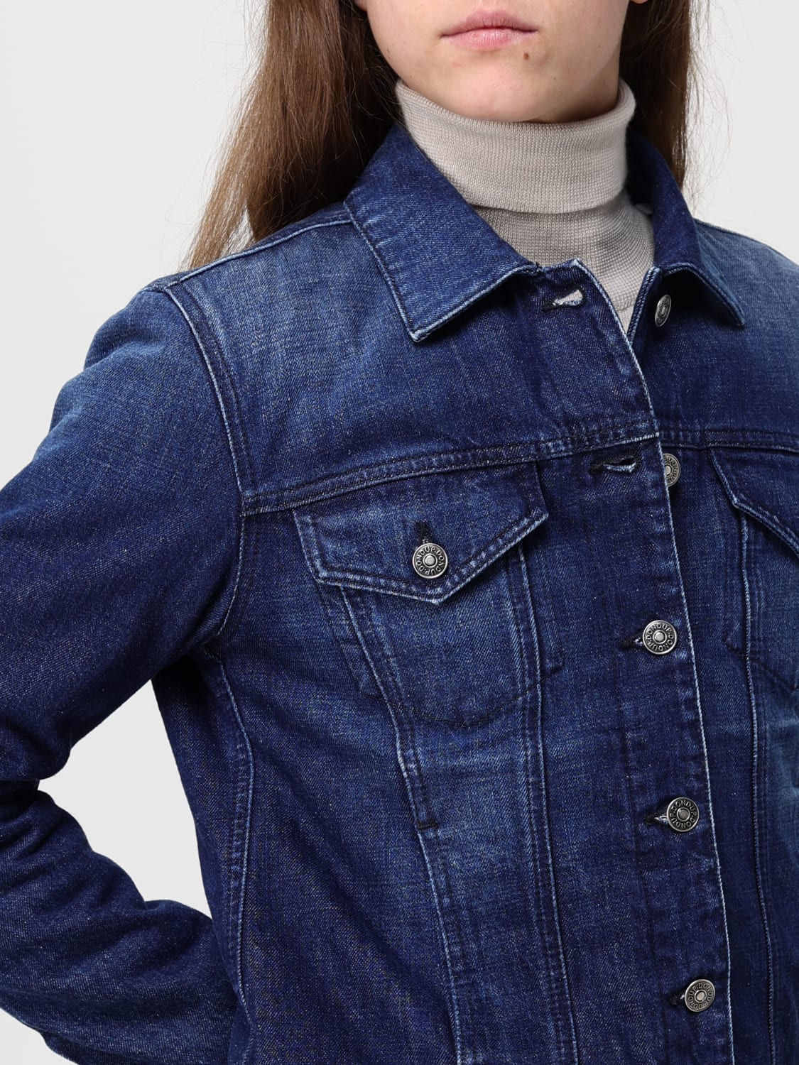 DONDUP JACKET: Blazer woman Dondup, Blue - Img 3