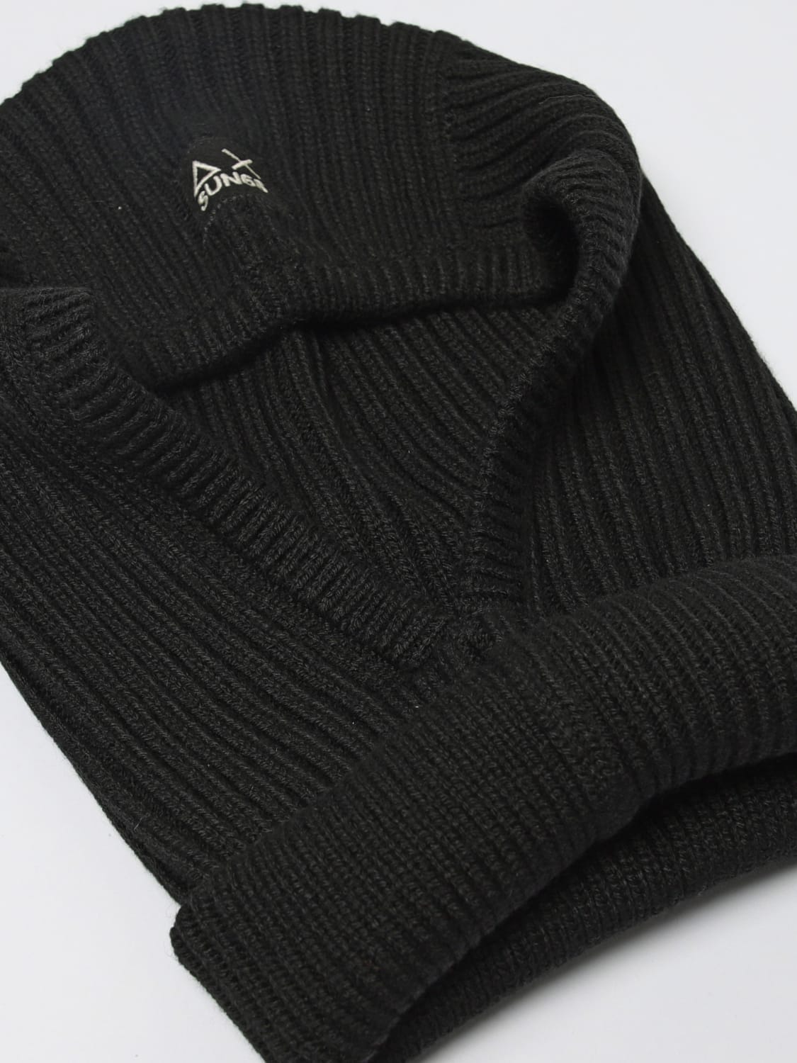 SUN68 SCIARPA: Balaclava SUN68 in misto lana a coste , Nero - Img 2