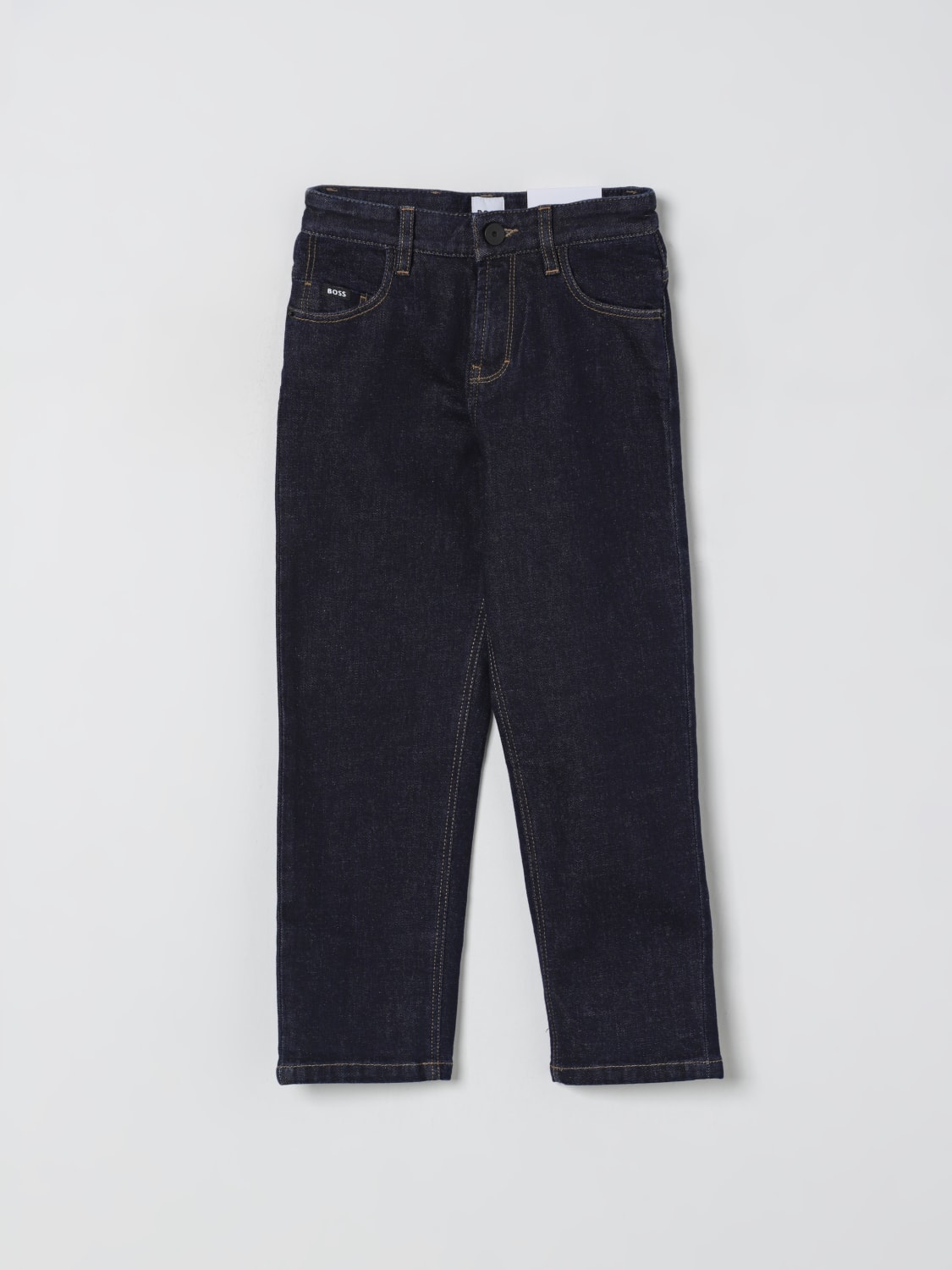 BOSS JEANS: Pantalones niños Boss, Negro - Img 1