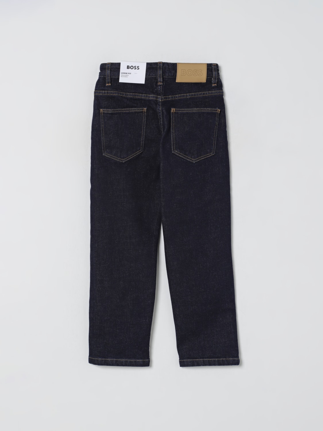 BOSS JEANS: Pantalones niños Boss, Negro - Img 2