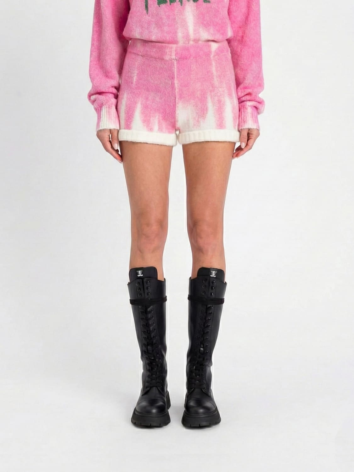 TWINSET ACTITUDE PANTALONES CORTOS: Pantalones mujer Twinset Actitude, Rosa - Img 1