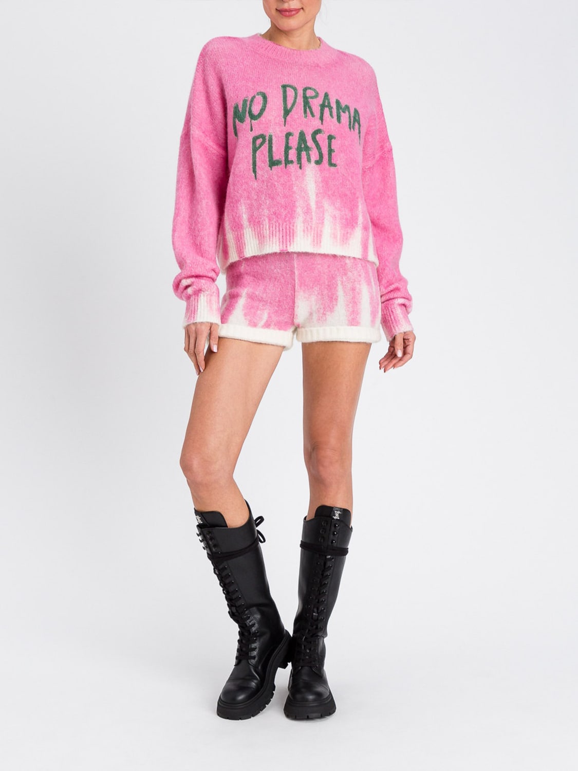 TWINSET ACTITUDE PANTALONES CORTOS: Pantalones mujer Twinset Actitude, Rosa - Img 2