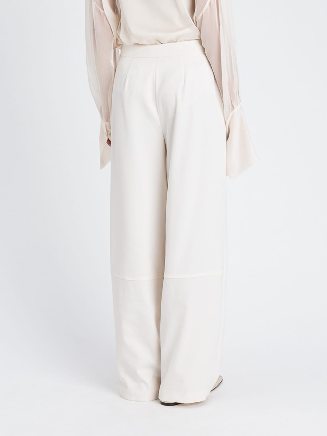TWINSET ACTITUDE PANTALON: Pantalon femme Twinset Actitude, Blanc - Img 3