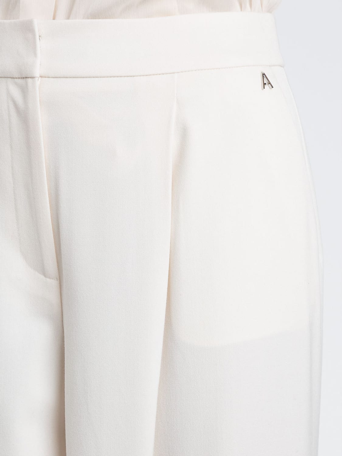 TWINSET ACTITUDE PANTALON: Pantalon femme Twinset Actitude, Blanc - Img 4