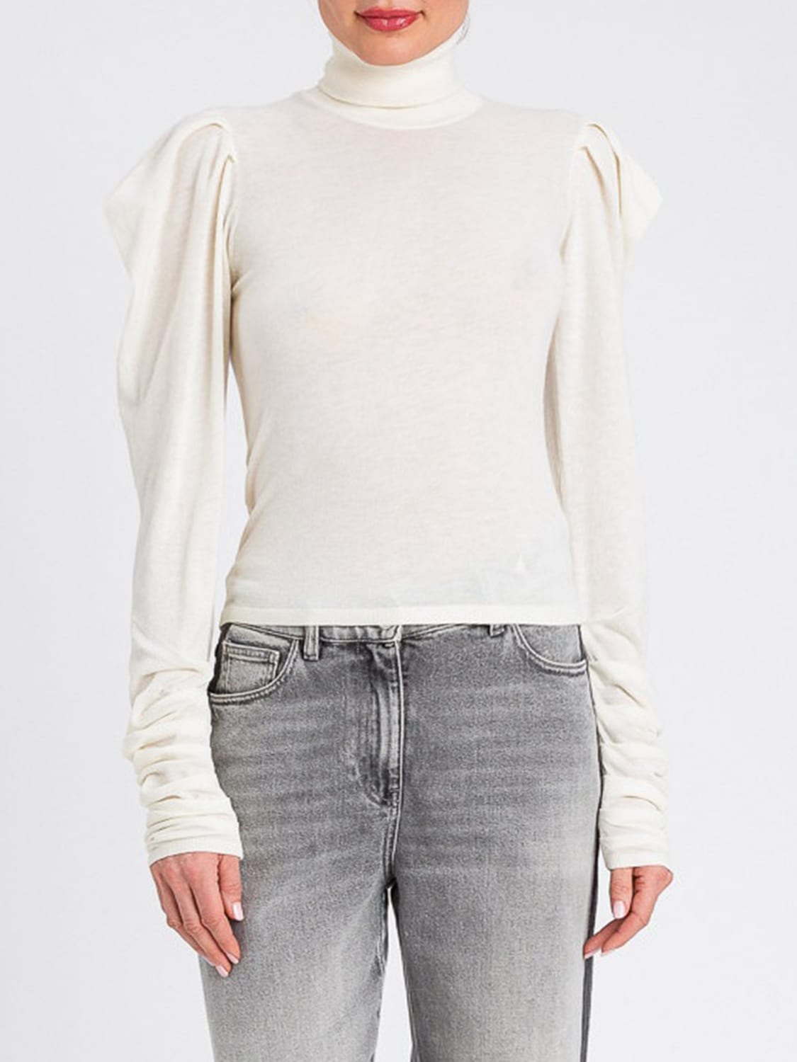 TWINSET ACTITUDE PULLOVER: Top damen Twinset Actitude, Weiß - Img 1