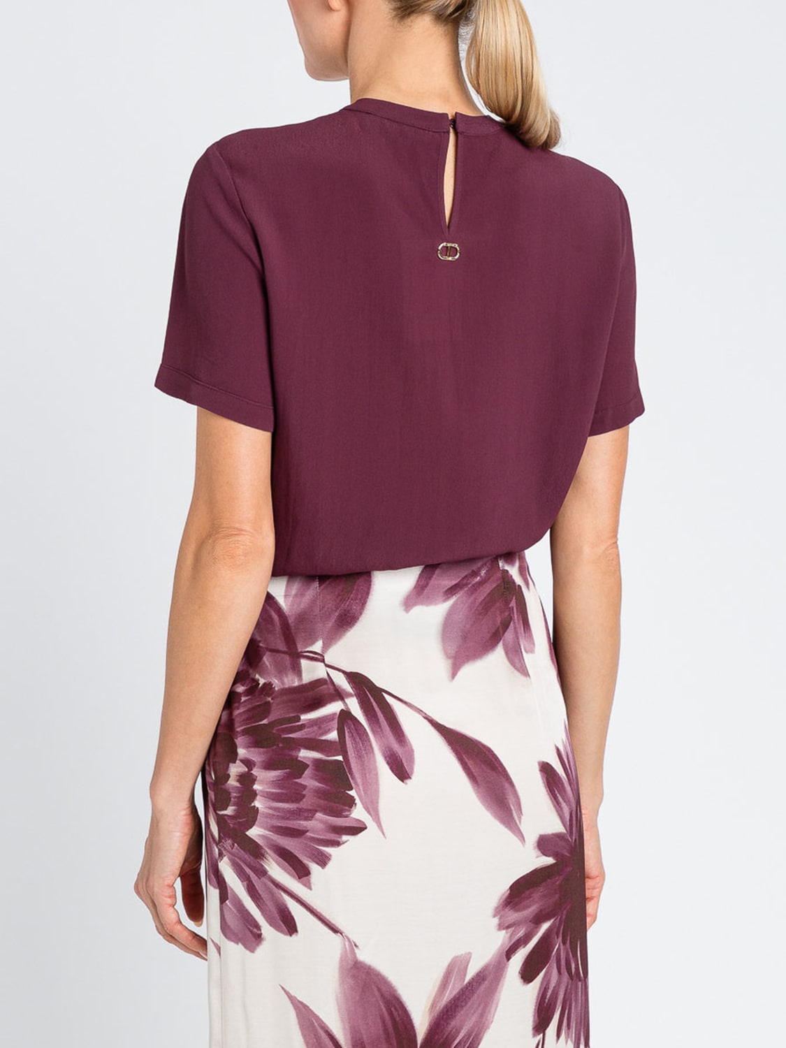 TWINSET TOP: Top femme Twinset, Rouge Pourpre - Img 2