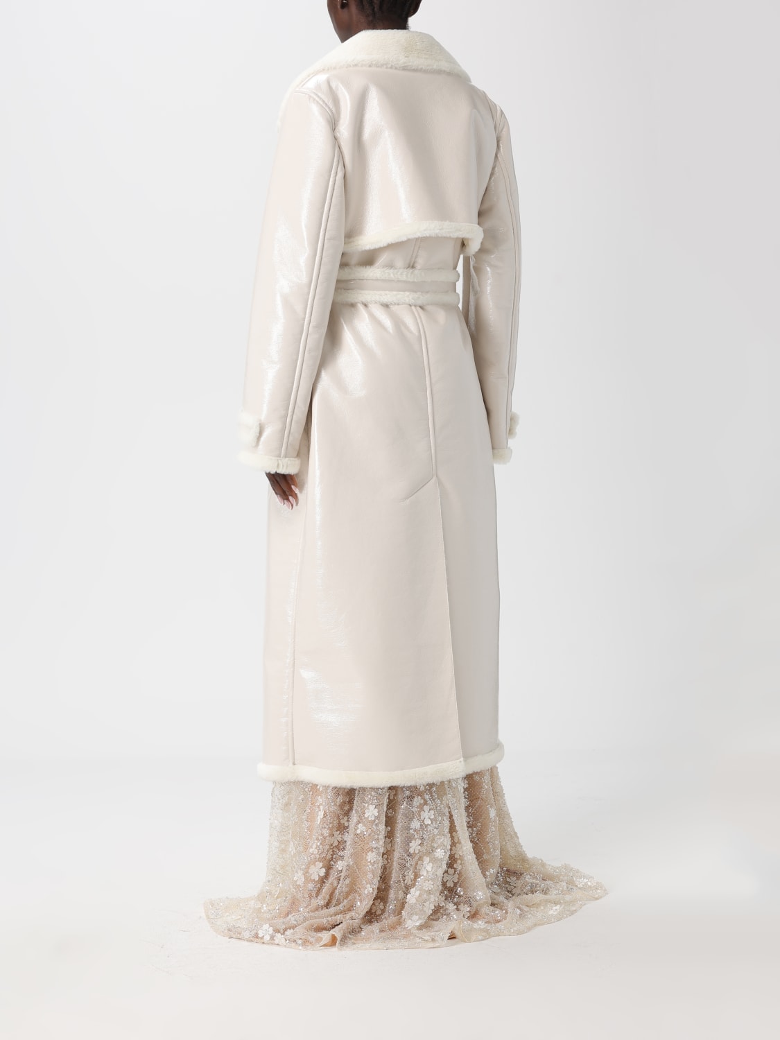 GENNY 皮草: 大衣 女士 Genny, 白色 - Img 2