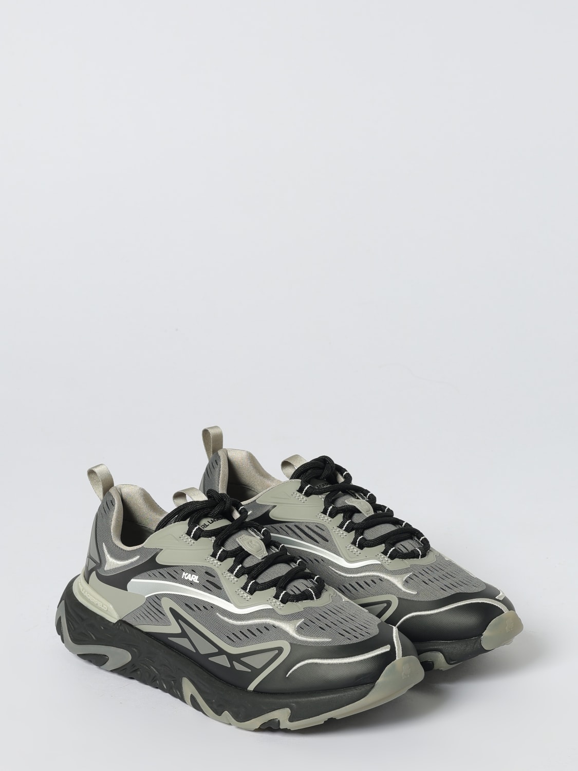 KARL LAGERFELD SNEAKERS: Sneakers Blaze Karl Lagerfeld in mesh e gomma , Nero - Img 2