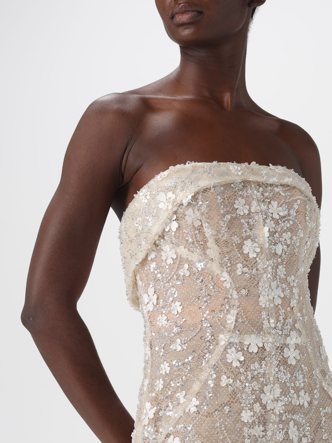 GENNY KLEID: Kleid damen Genny, Weiß - Img 4