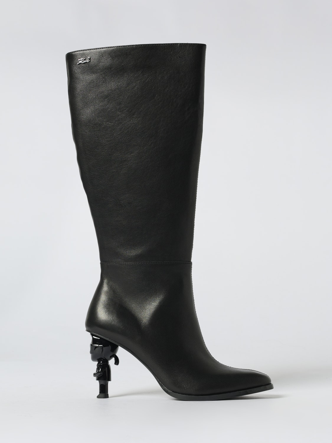 KARL LAGERFELD BOOTS: Flat ankle boot woman Karl Lagerfeld, Black - Img 1