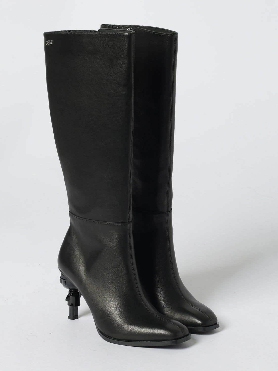 KARL LAGERFELD BOOTS: Flat ankle boot woman Karl Lagerfeld, Black - Img 2