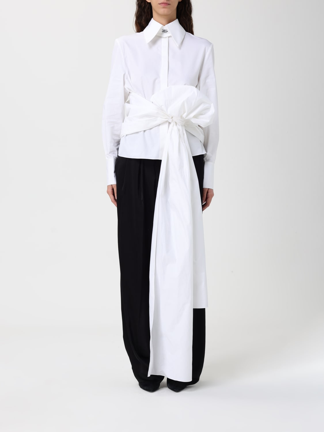 KARL LAGERFELD CAMISA: Camisa mujer Karl Lagerfeld, Blanco - Img 1