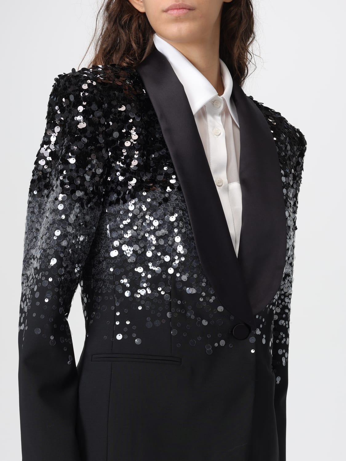 KARL LAGERFELD JACKET: Blazer woman Karl Lagerfeld, Black - Img 4