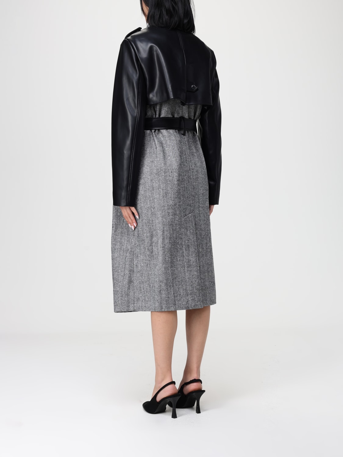 KARL LAGERFELD CAPPOTTO: Cappotto Karl Lagerfeld in misto lana , Grigio - Img 2