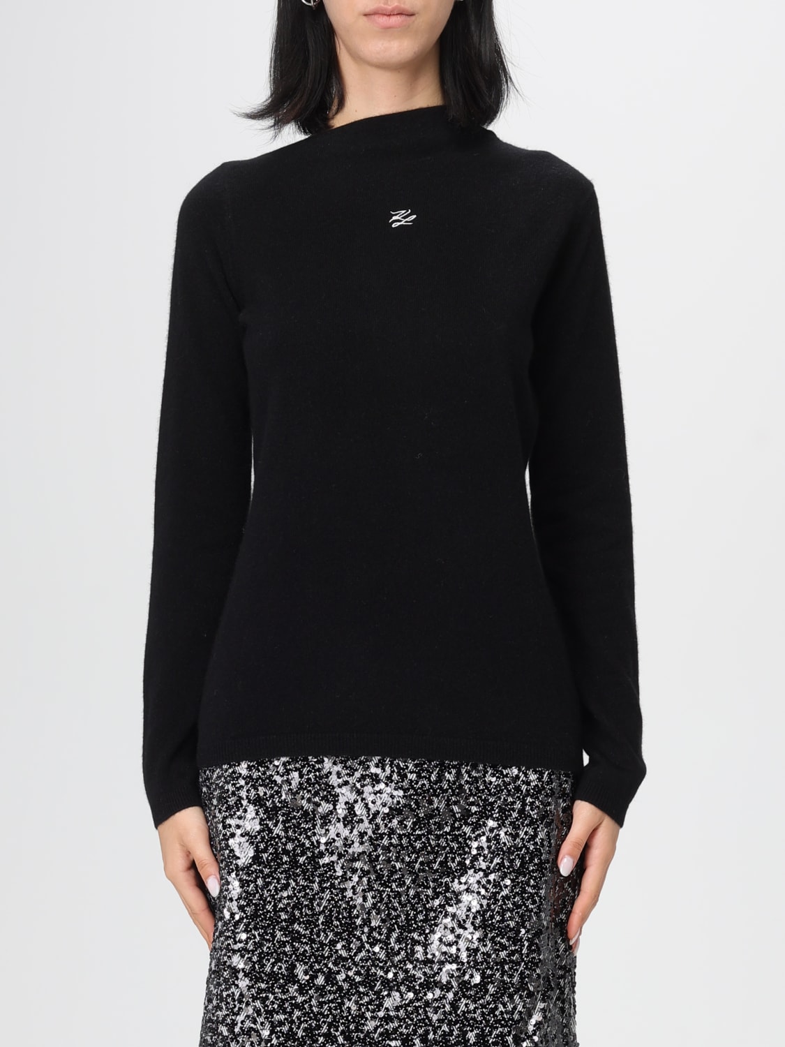 KARL LAGERFELD SWEATER: Sweater woman Karl Lagerfeld, Black - Img 1