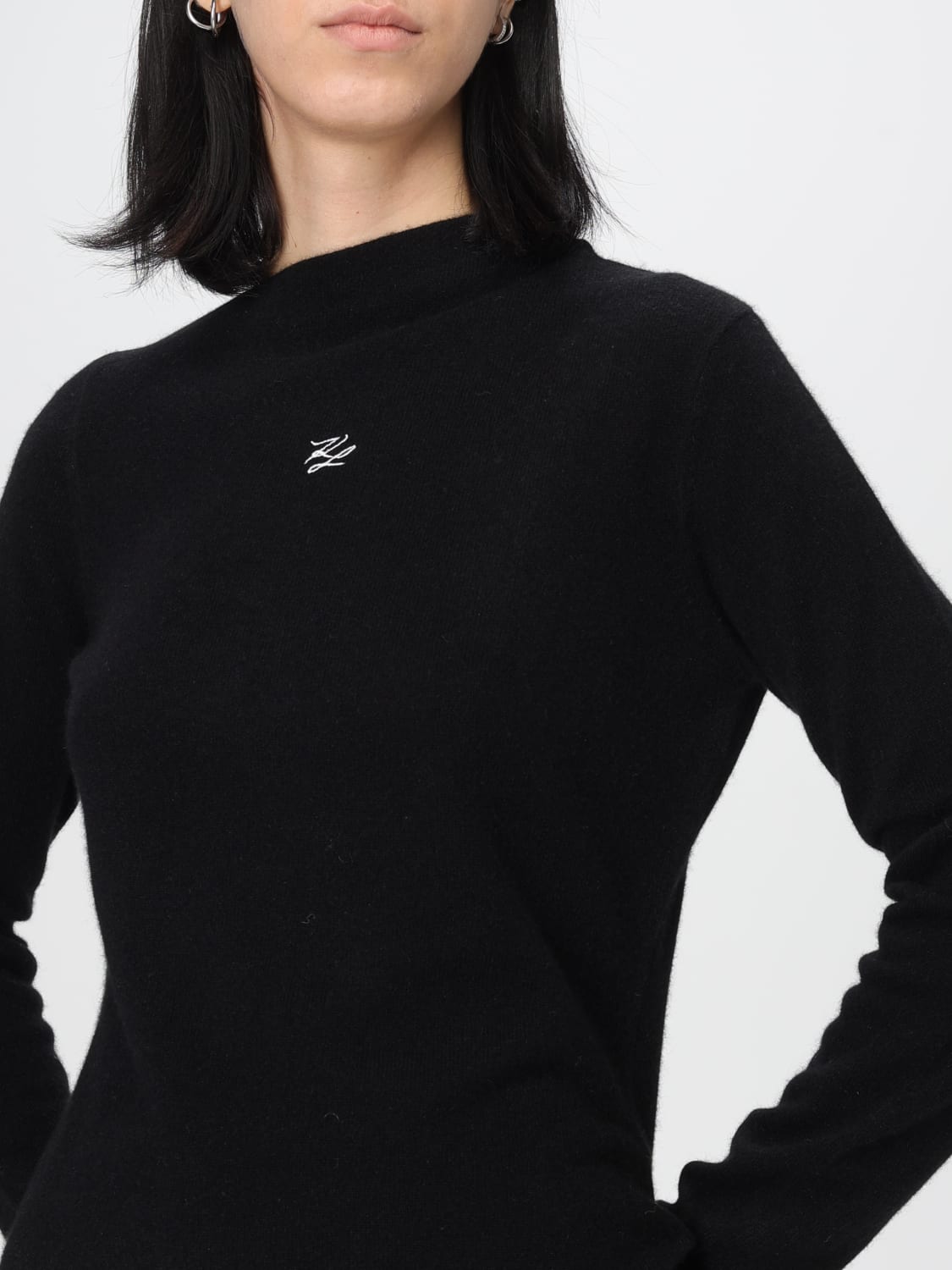 KARL LAGERFELD SWEATER: Sweater woman Karl Lagerfeld, Black - Img 3