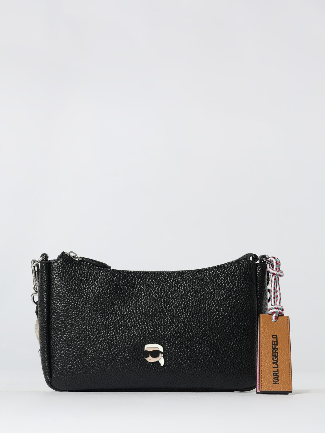 KARL LAGERFELD UMHÄNGETASCHE: Schultertasche damen Karl Lagerfeld, Schwarz - Img 1