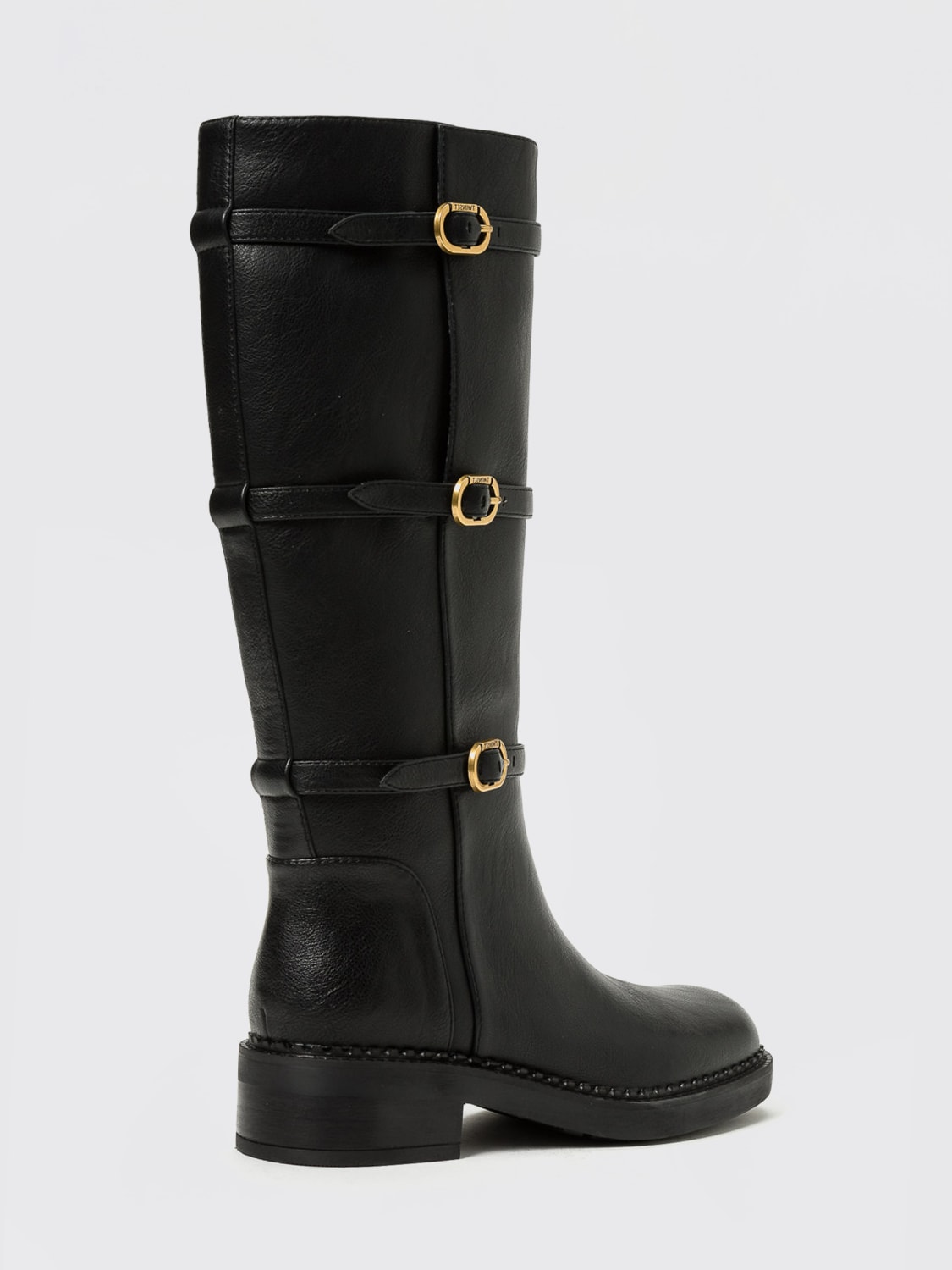 TWINSET BOOTS: Flat ankle boot woman Twinset, Black - Img 2