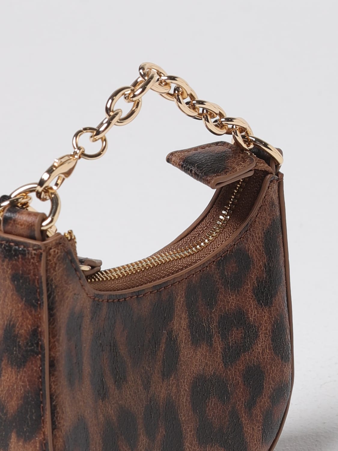 TWINSET PORTAFOGLIO: Portamonete Twinset in pelle sintetica stampa animalier, Marrone - Img 3