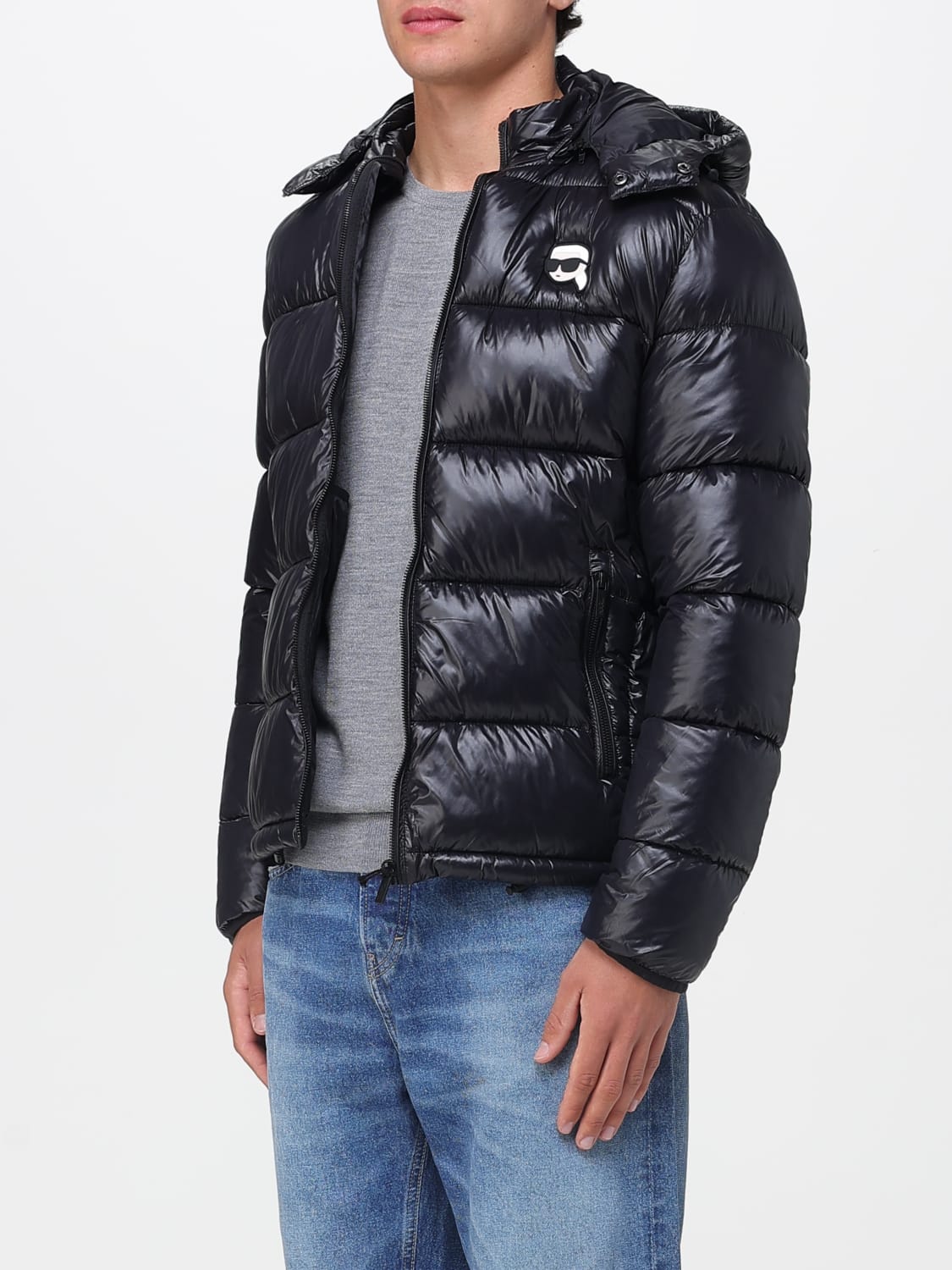 KARL LAGERFELD JACKET: Jacket men Karl Lagerfeld, Black - Img 3