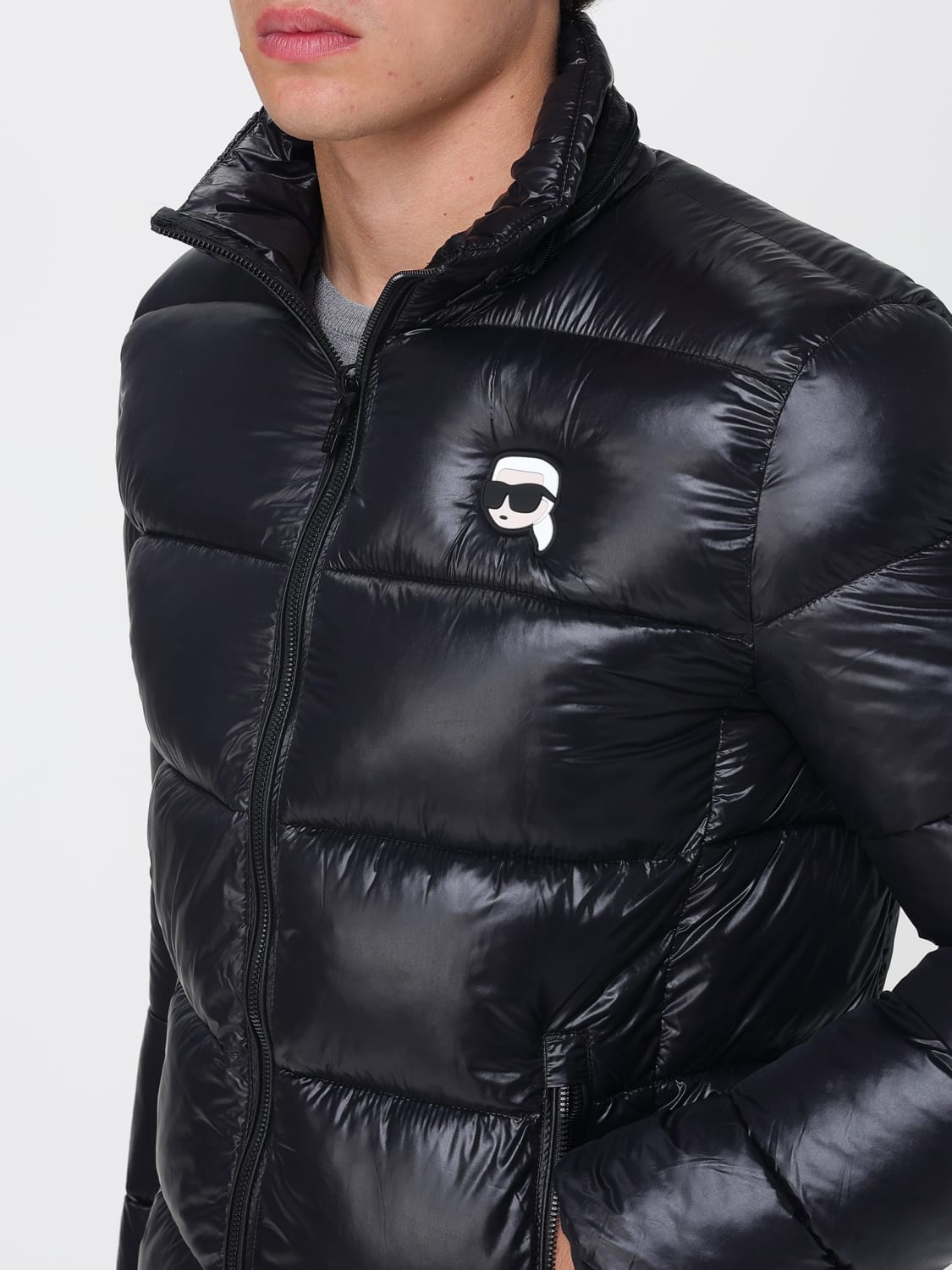 KARL LAGERFELD JACKET: Jacket men Karl Lagerfeld, Black - Img 4