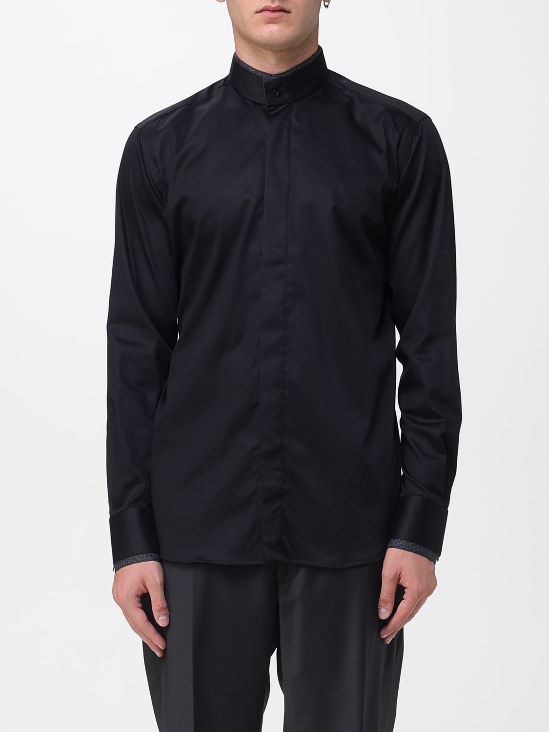 KARL LAGERFELD SHIRT: Shirt men Karl Lagerfeld, Black - Img 1