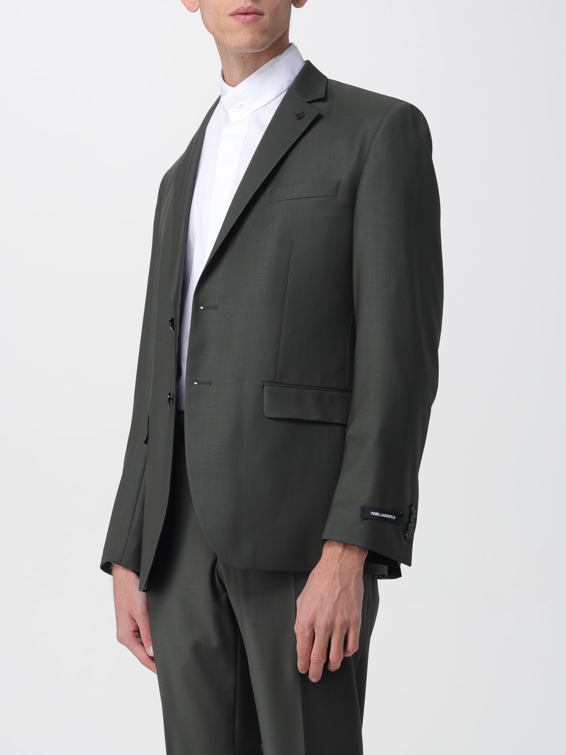KARL LAGERFELD 재킷: 블레이저 남성 Karl Lagerfeld, 그린 - Img 4