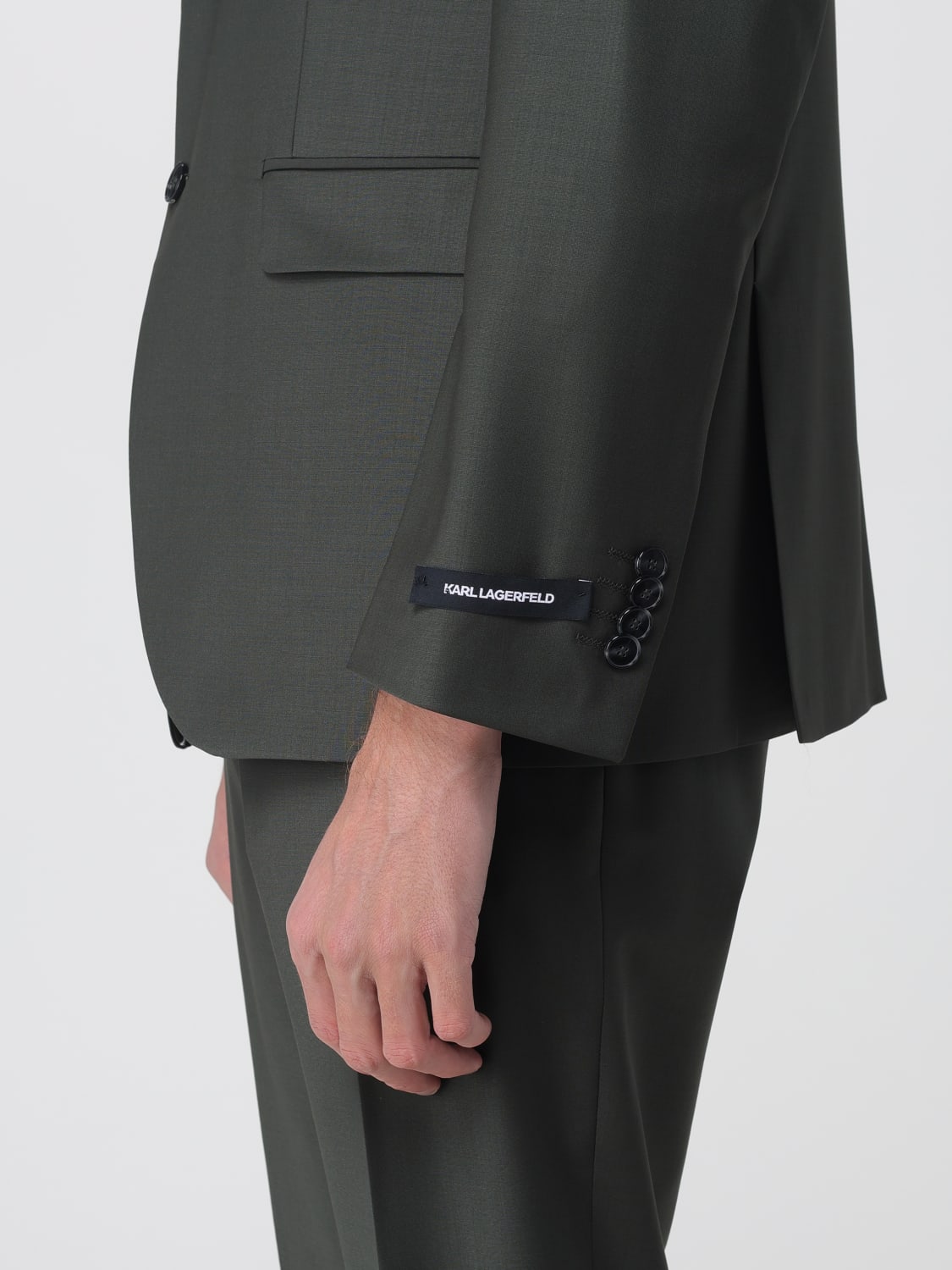 KARL LAGERFELD 재킷: 블레이저 남성 Karl Lagerfeld, 그린 - Img 5
