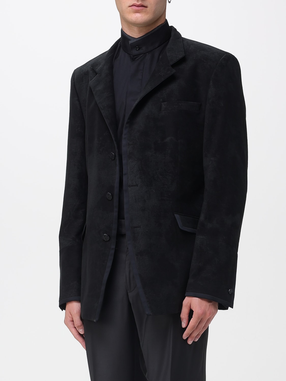 KARL LAGERFELD ジャケット: ブレザー メンズ Karl Lagerfeld, ブラック - Img 3