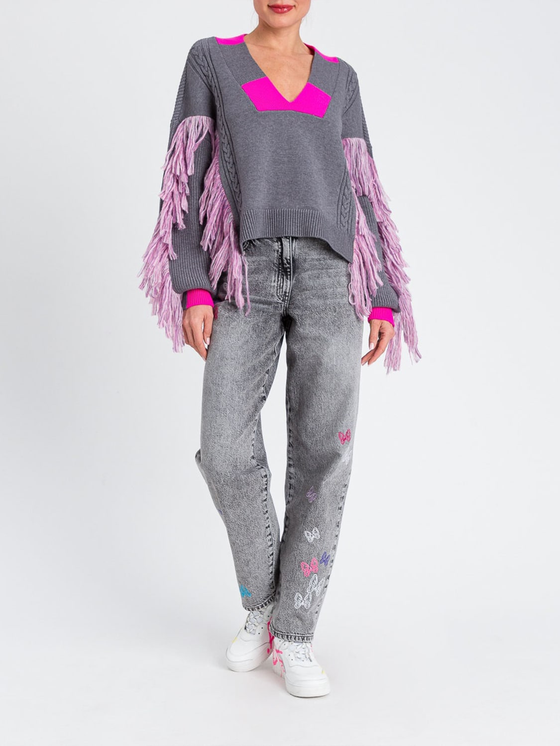 TWINSET ACTITUDE SWEATER: Top woman Twinset Actitude, Grey - Img 2