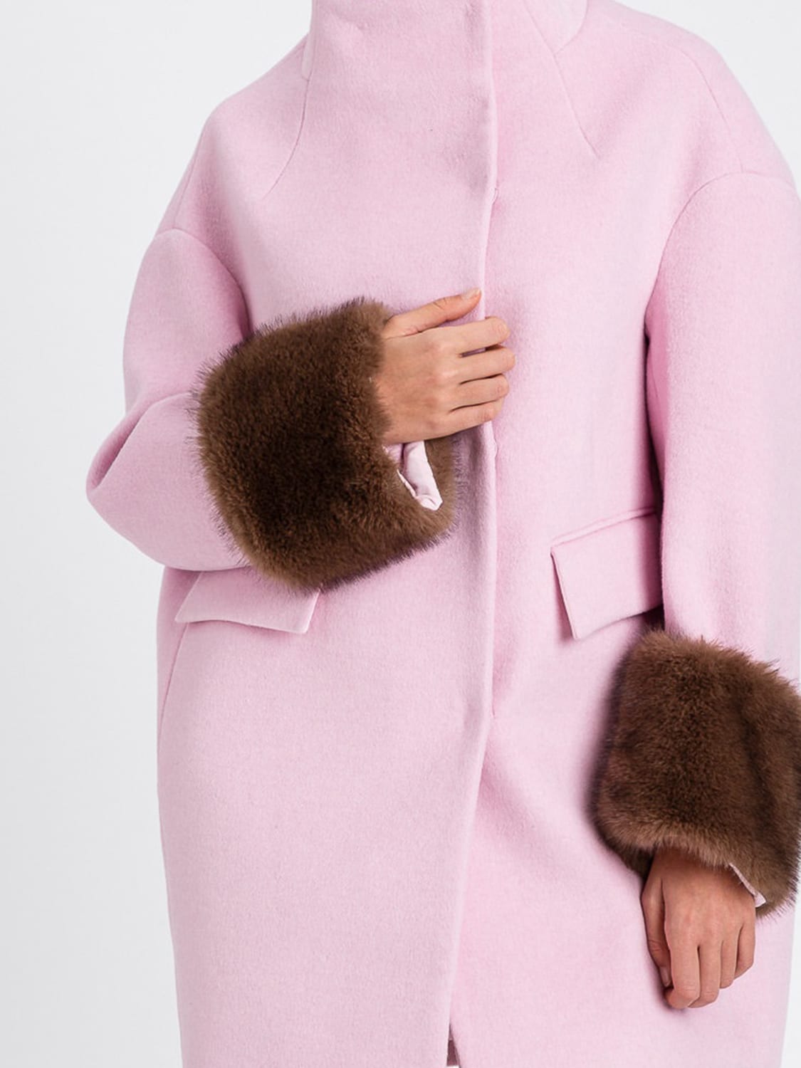 TWINSET ACTITUDE COAT: Coat woman Twinset Actitude, Pink - Img 4