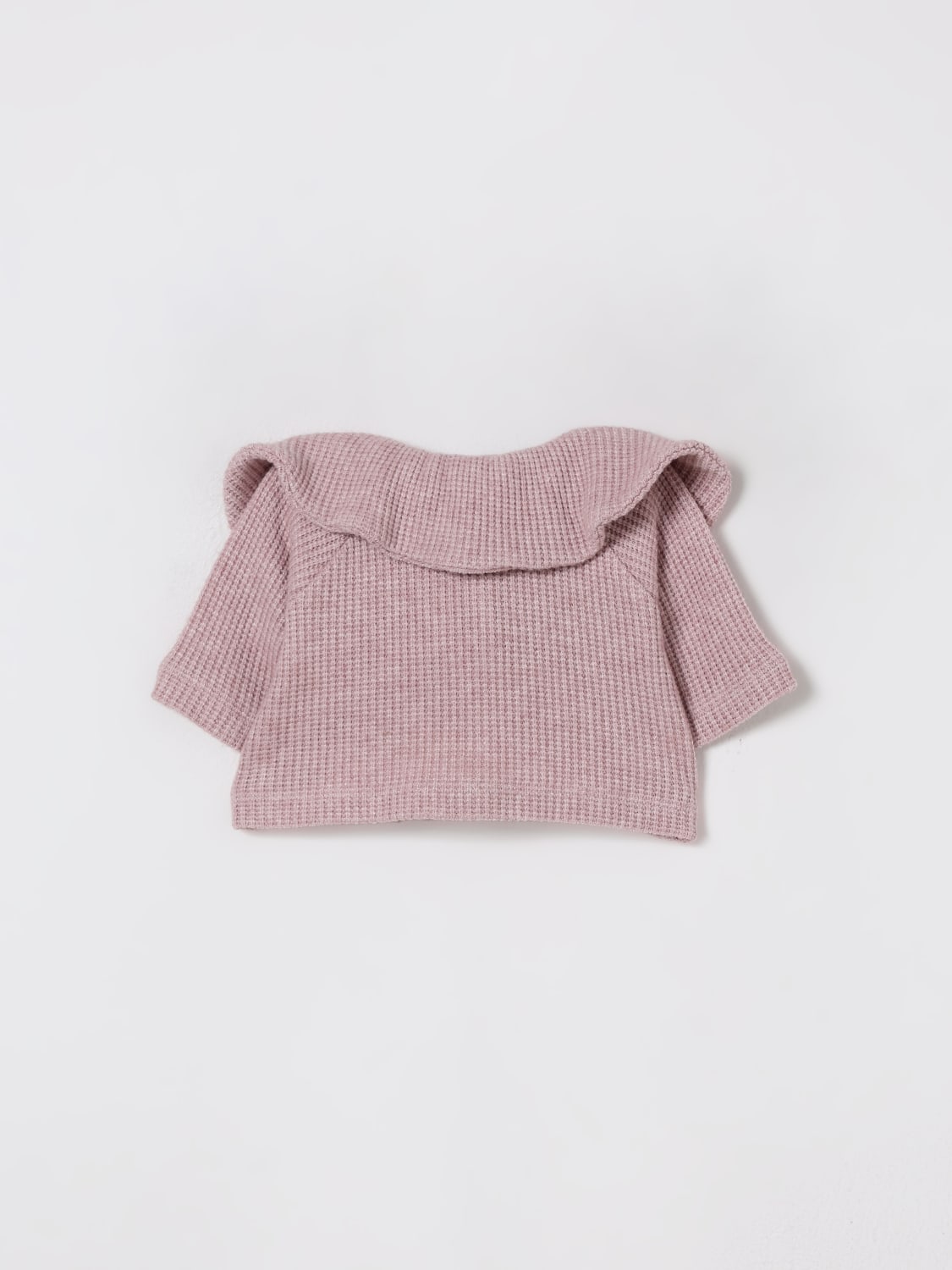 LA STUPENDERIA SWEATER: La Stupenderia cotton cardigan, White - Img 2