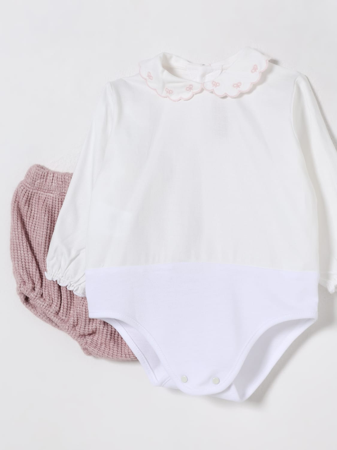 LA STUPENDERIA JUMPSUIT: La Stupenderia baby set, White - Img 3