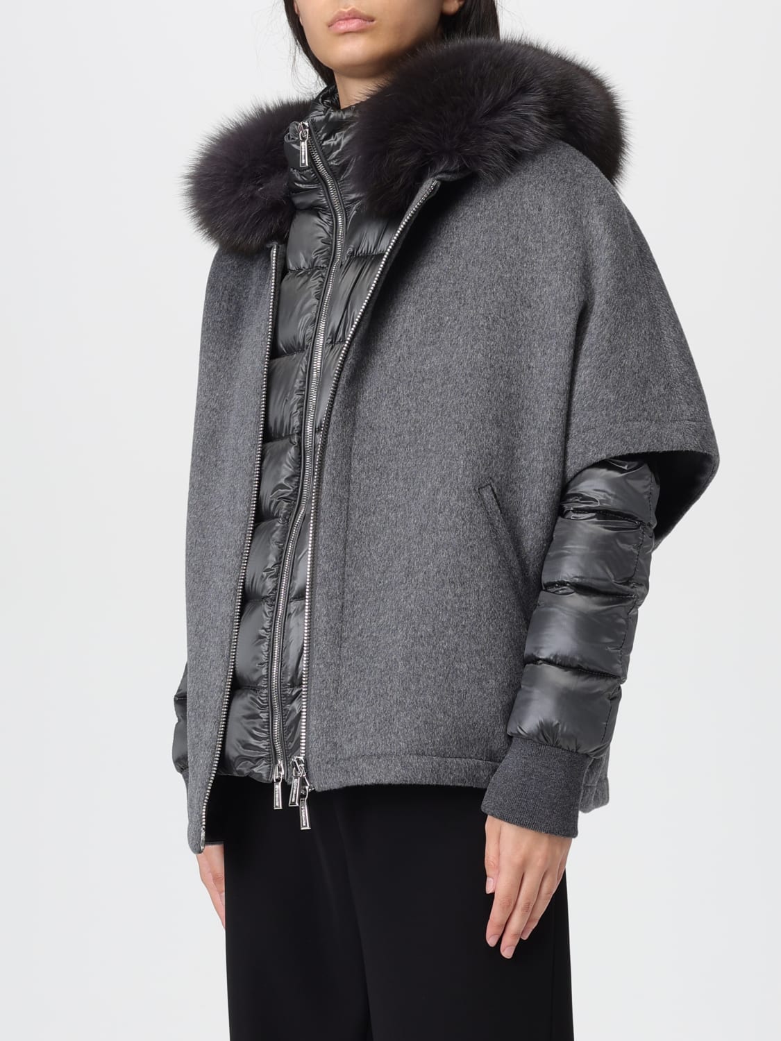 MOORER ABRIGO: Americana mujer Moorer, Gris - Img 3