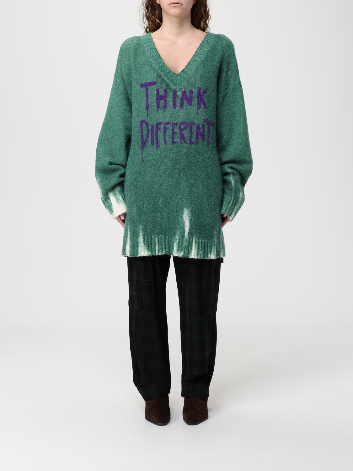 TWINSET ACTITUDE SWEATER: Top woman Twinset Actitude, Green - Img 1