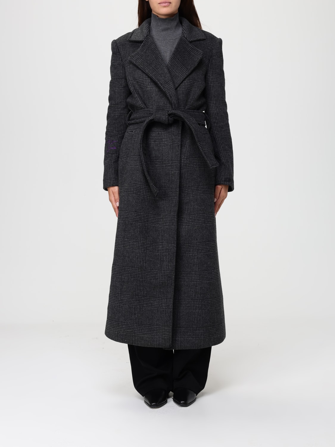 TWINSET ACTITUDE COAT: Coat woman Twinset Actitude, Grey - Img 1