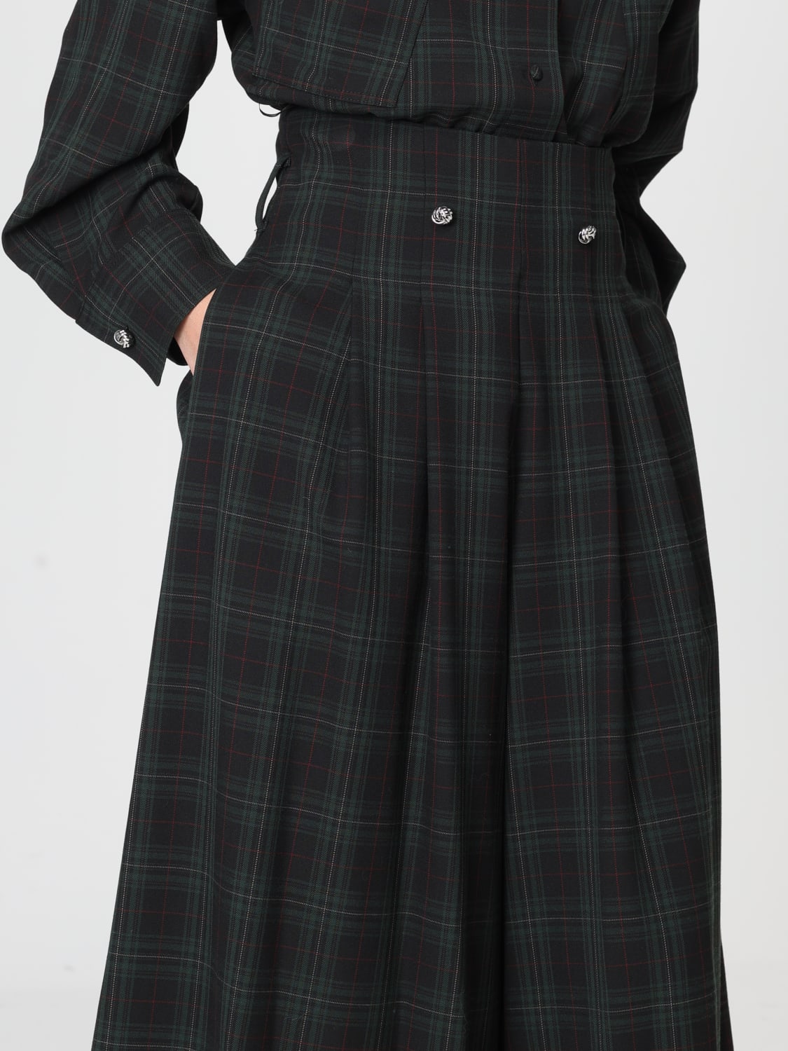 TWINSET ACTITUDE SHORTS: Hose damen Twinset Actitude, Grün - Img 3