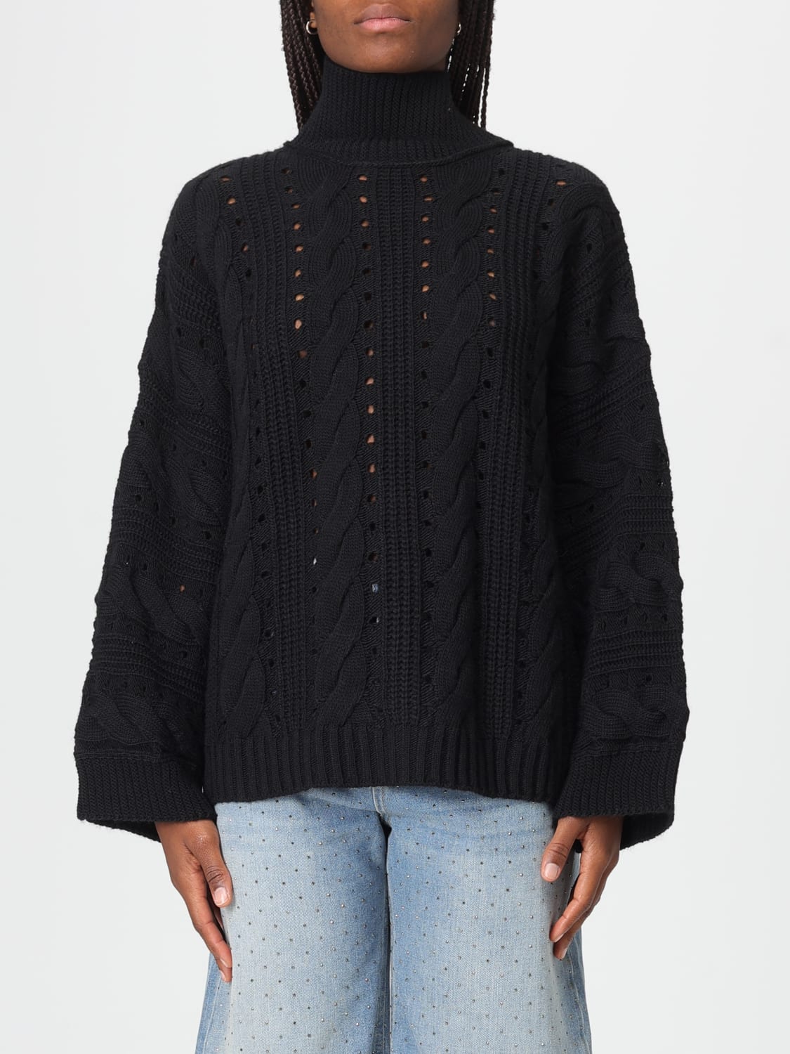 TWINSET SWEATER: Top woman Twinset, Black - Img 1
