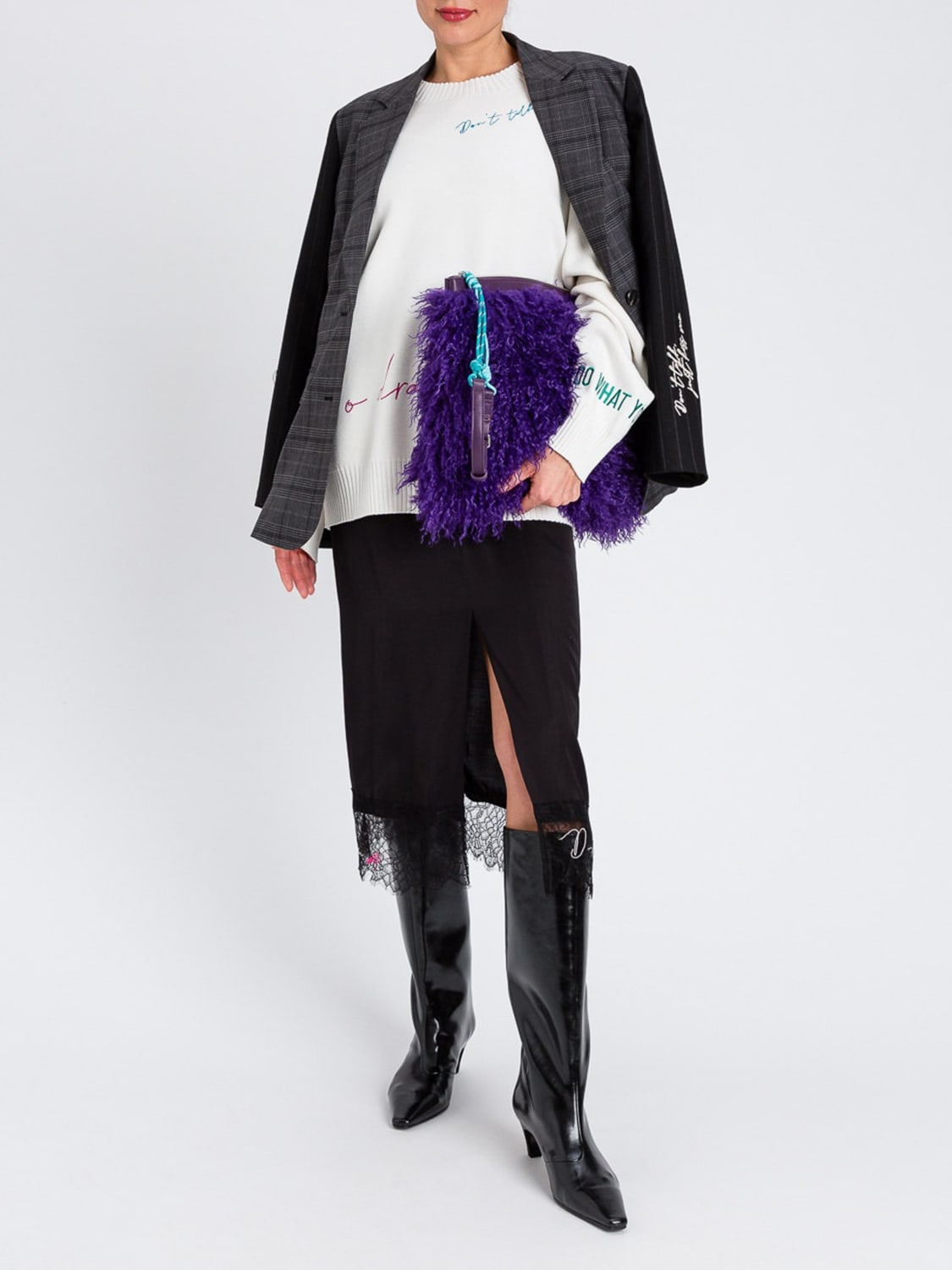 TWINSET ACTITUDE JACKET: Jacket woman Twinset Actitude, Grey - Img 2