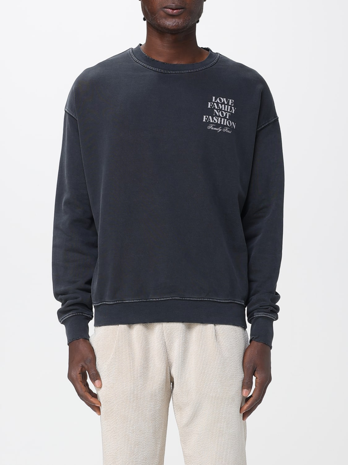 FAMILY FIRST SWEATSHIRT: Sweatshirt men Family First, Grey - Img 1