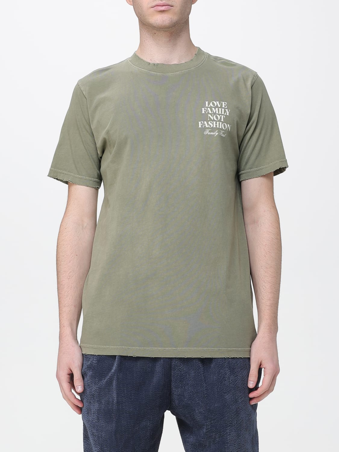 FAMILY FIRST T-SHIRT: T-shirt men Family First, Green - Img 1